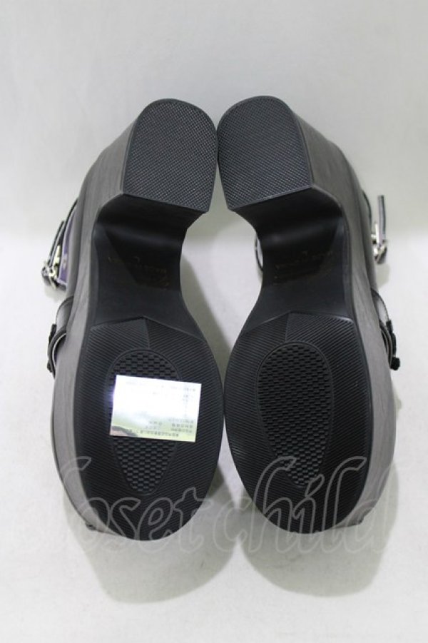 画像4: YOSUKE / 厚底ローファー L ブラック H-26-03-14-1076-PU-SH-KB-ZH (4)