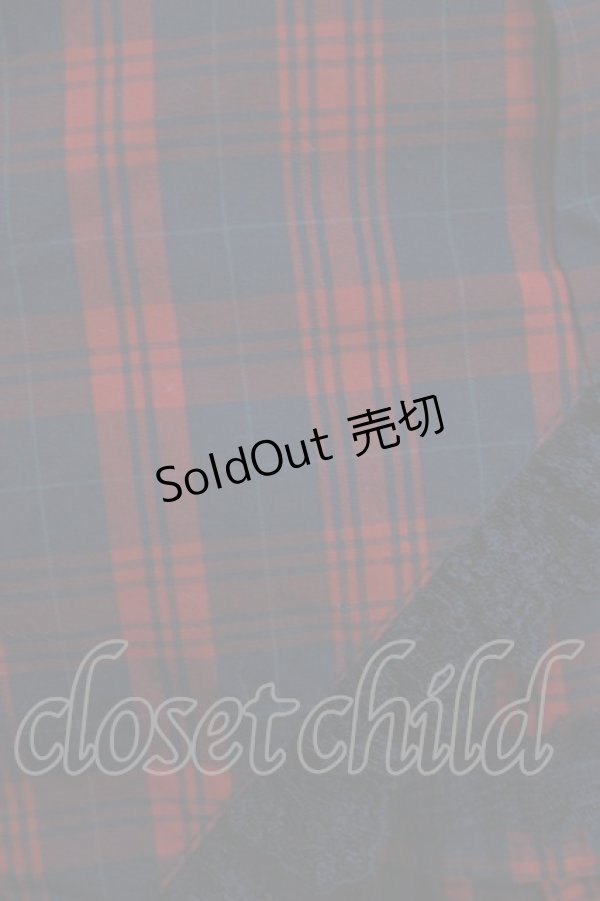 画像4: PUTUMAYO / タブリエ付スカート  赤×黒 H-26-03-14-1010-PT-TO-AK-ZH (4)