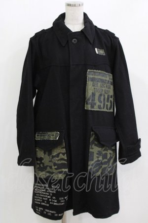 画像: HN+DIE / カスタムコート  黒 H-26-03-14-1012-HN-CO-KB-ZT0317H