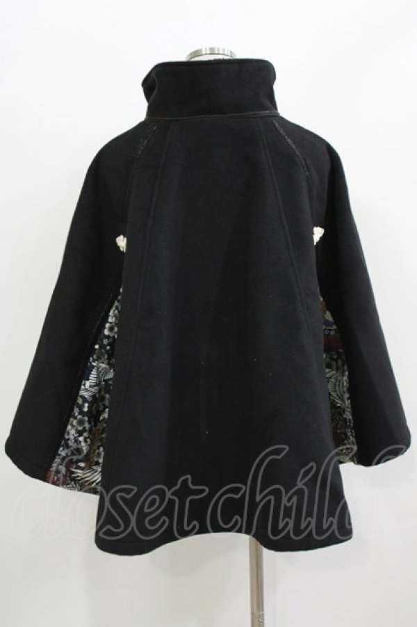 画像3: Qutie Frash / ポンチョコート  ブラック H-26-03-14-1014-QU-JA-KB-ZH (3)