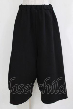 画像: Deorart / サイドライン・スカート風ワイドパンツ M ブラック×ミント H-26-03-14-1015-PU-PA-KB-ZH