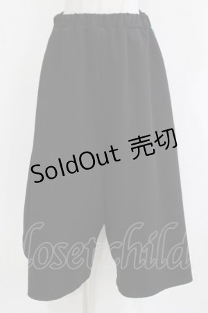 画像: Deorart / サイドライン・スカート風ワイドパンツ M ブラック×ミント H-26-03-14-1015-PU-PA-KB-ZH