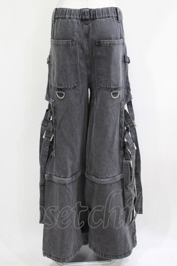 画像3: HIDOLATRAL THEODOL / ボンテージデニムパンツ FREE グレー H-26-03-14-1017-0-PA-AK-ZH (3)