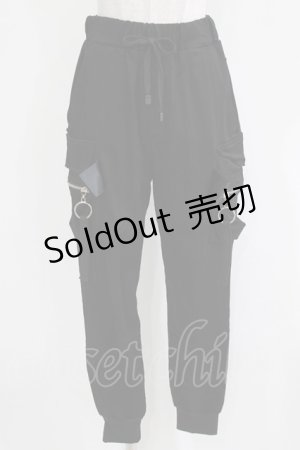 画像: ALGONQUINS / ZIPポケット付パンツ  ブラック H-26-03-14-1018-AL-PA-KB-ZH