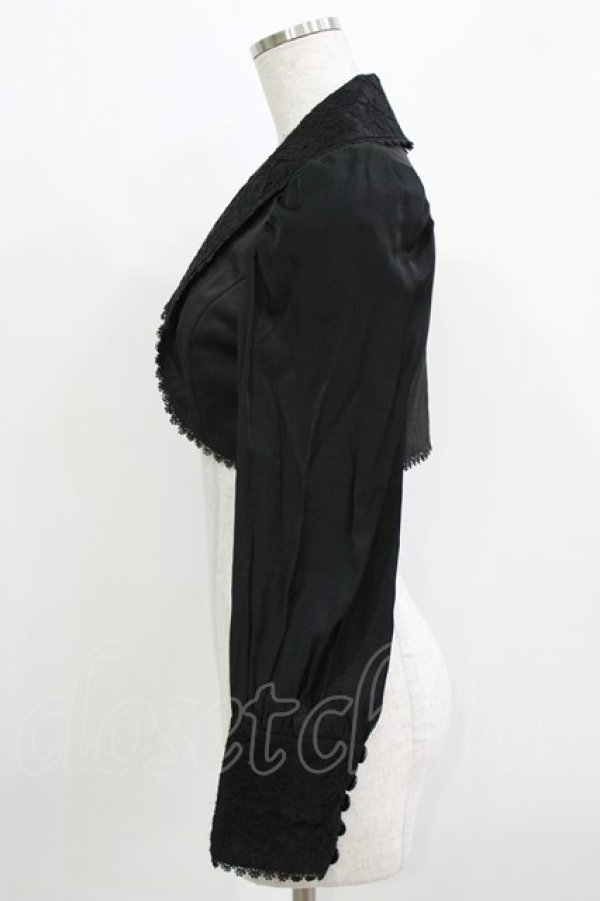 画像2: Sheglit / ビショップスリーブボレロ  ブラック H-26-03-14-1020-EL-TO-KB-ZH (2)