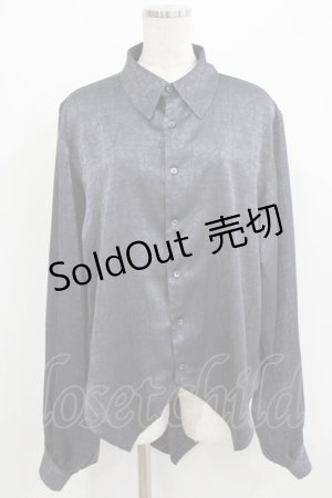 画像: Deorart / ジャガード柄ヴァンパイアドレスシャツ L ブラック H-26-03-14-1021-PU-BL-KB-ZH