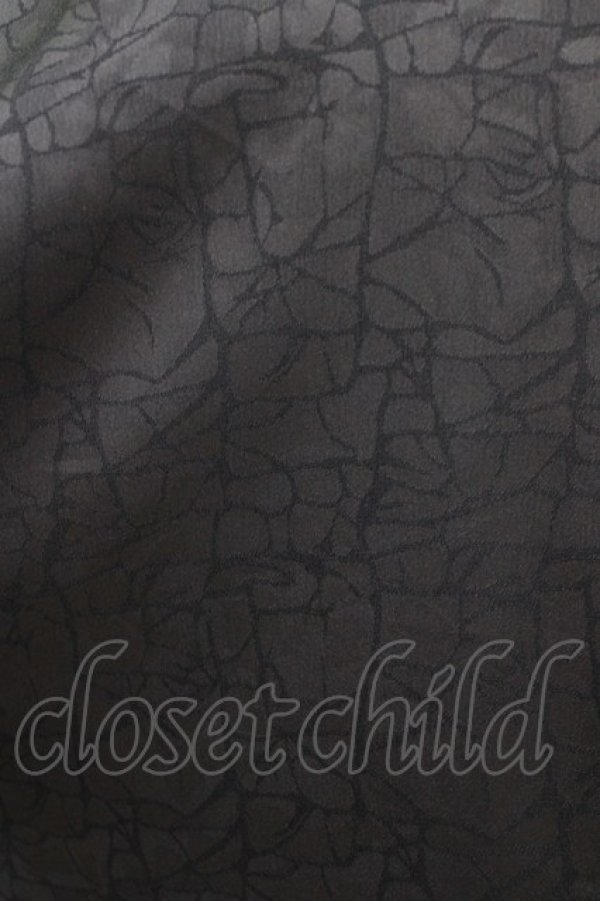 画像4: Deorart / ジャガード柄ヴァンパイアドレスシャツ L ブラック H-26-03-14-1021-PU-BL-KB-ZH (4)