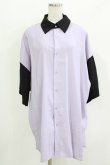 画像1: Deorart / 切替ボーリングシャツ M ラベンダーピンク H-26-03-14-1022-PU-BL-KB-ZH (1)