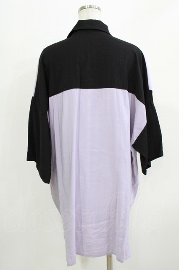 画像3: Deorart / 切替ボーリングシャツ M ラベンダーピンク H-26-03-14-1022-PU-BL-KB-ZH (3)