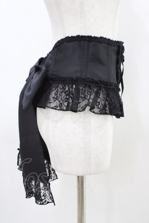 画像3: Enchantlic Enchantilly / ローズレースリボンコルセット Free ブラック H-26-03-14-051-LO-SK-NS-ZH (3)