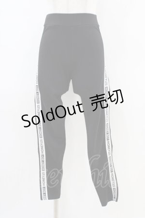 画像: Honey Cinnamon / サイドラインレギンス S ブラック H-26-03-14-053-LO-PA-NS-ZH