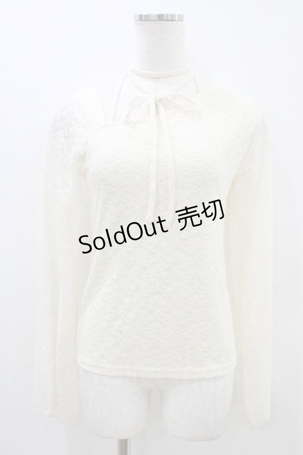 画像1: axes femme / ストラップレーストップス Free 生成り H-26-03-14-054-AX-TO-NS-ZH (1)