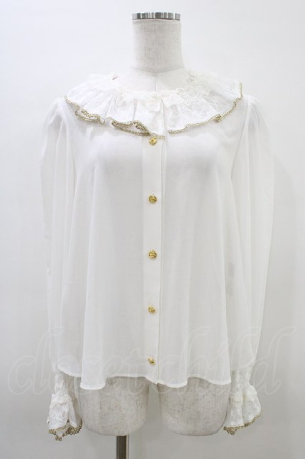 画像1: Angelic Pretty / ハミングブラウス Free オフ H-26-03-14-056-AP-BL-NS-ZH (1)