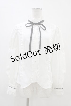 画像: Eri Aino's collaboration / シャーロットの水曜日ブラウス L 白 H-26-03-14-057-PU-BL-NS-ZH