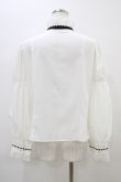 画像2: Eri Aino's collaboration / シャーロットの水曜日ブラウス L 白 H-26-03-14-057-PU-BL-NS-ZH (2)