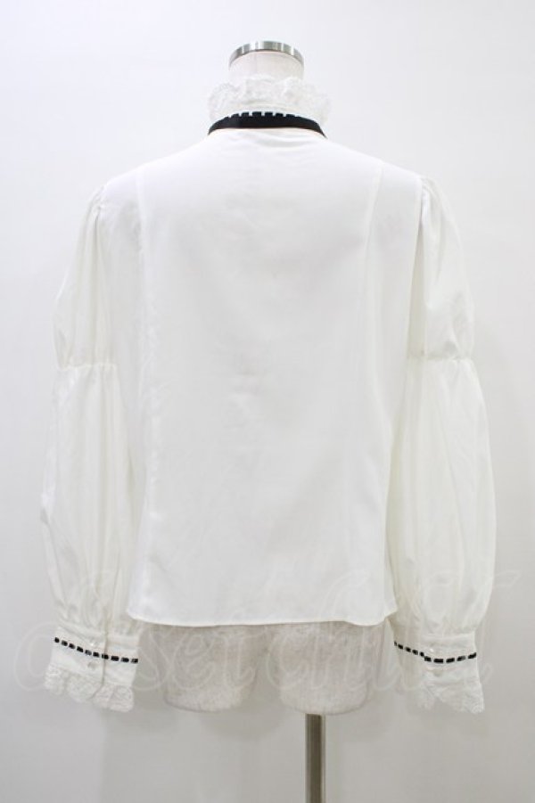 画像2: Eri Aino's collaboration / シャーロットの水曜日ブラウス L 白 H-26-03-14-057-PU-BL-NS-ZH (2)