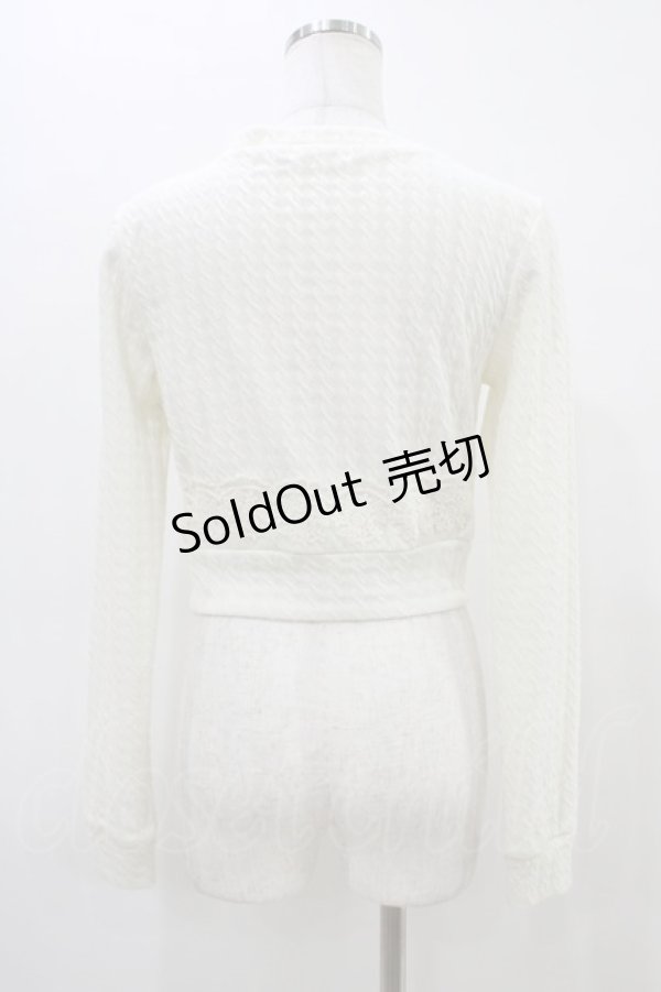 画像2: LIZ LISA / レース切替カーディガン Free オフ H-26-03-14-058-LO-TO-NS-ZH (2)