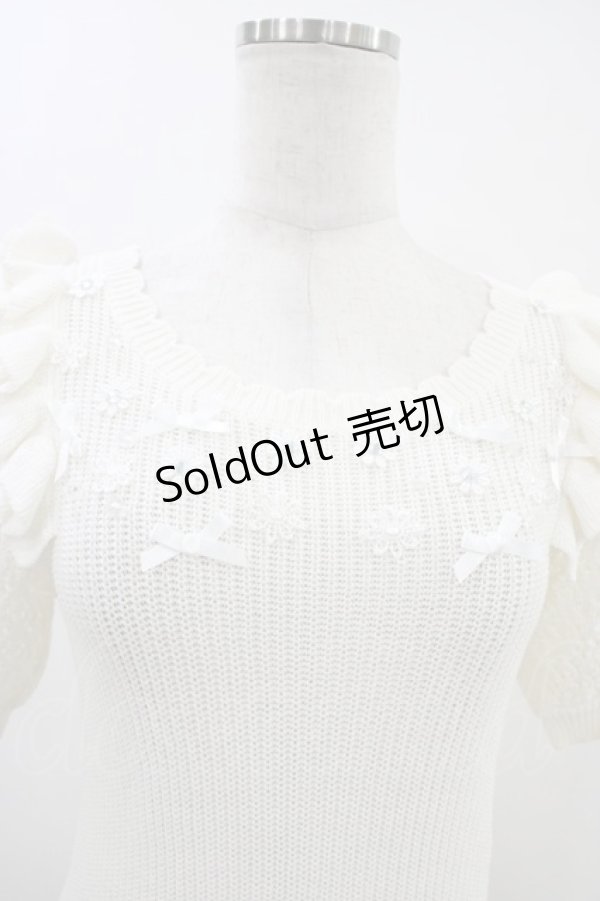 画像3: LIZ LISA / 肩フリルニットプルオーバー Free オフ H-26-03-14-059-LO-TO-NS-ZH (3)