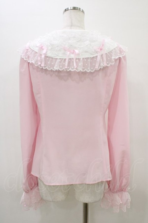 画像2: Angelic Pretty / Airy Frillブラウス Free ピンク H-26-03-14-061-AP-BL-NS-ZH (2)