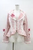 画像1: Chalmiere / タータンチェックジャケット M ピンク H-26-03-14-062-0-JA-NS-ZH (1)