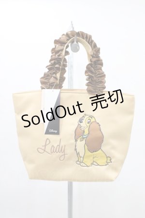 画像: Maison de FLEUR / わんわん物語/フリルハンドルトートバッグ/Lady  イエロー H-26-03-14-013-LO-BG-NS-ZH