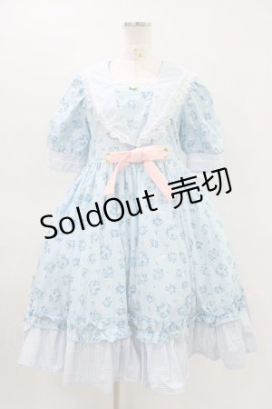 画像: HEENIE HEENIE / 愛野えり/Sailor Sortir Onepiece+Ribbon Clip Free サックス H-26-03-14-014-0-OP-NS-ZH