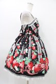 画像3: Angelic Pretty / 摘みたていちごジャンパースカートSet Free ブラック H-26-03-14-015-AP-OP-NS-ZH (3)