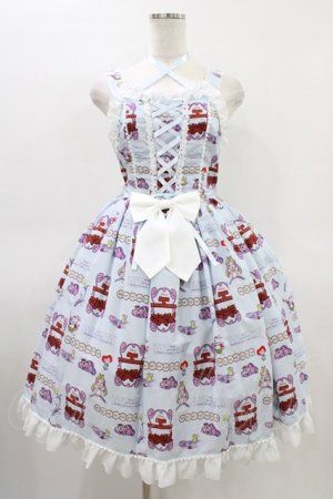 画像: metamorphose / Disney Alice in Wonderlandジャンパースカートセット サイズ1(通常サイズ) サックス H-26-03-14-016-ME-OP-NS-ZH