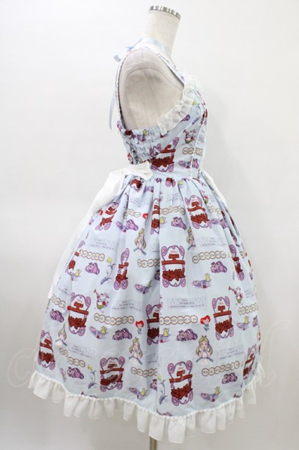 画像3: metamorphose / Disney Alice in Wonderlandジャンパースカートセット サイズ1(通常サイズ) サックス H-26-03-14-016-ME-OP-NS-ZH (3)