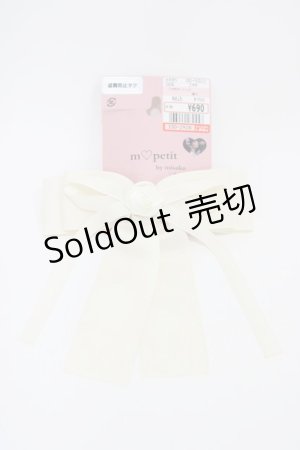 画像: m petit by misako / TT*AMリボンバレッタ  オフ H-26-03-14-002-LO-AC-NS-ZH