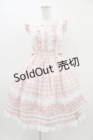 画像: Chalmiere / タータンチェックジャンパースカート M ピンク H-26-03-14-018-0-OP-NS-ZH