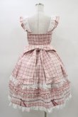 画像2: Chalmiere / タータンチェックジャンパースカート M ピンク H-26-03-14-018-0-OP-NS-ZH (2)