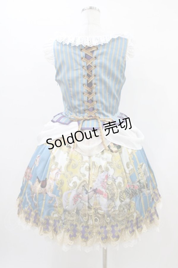 画像2: Juliette et Justine / Un manege robe（回転木馬のドレス） 1 ブルー H-26-03-14-020-CL-OP-NS-ZH (2)