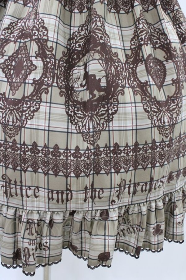 画像5: ALICE and the PIRATES / アリスのトランプタータン柄ジャンパースカートII Free ベージュ H-26-03-14-023-PA-OP-NS-ZH (5)