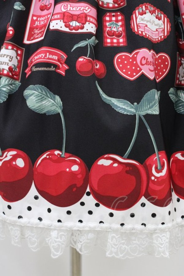 画像5: Angelic Pretty / Cherry Jam Labelジャンパースカート Free ブラック H-26-03-14-024-AP-OP-NS-ZH (5)