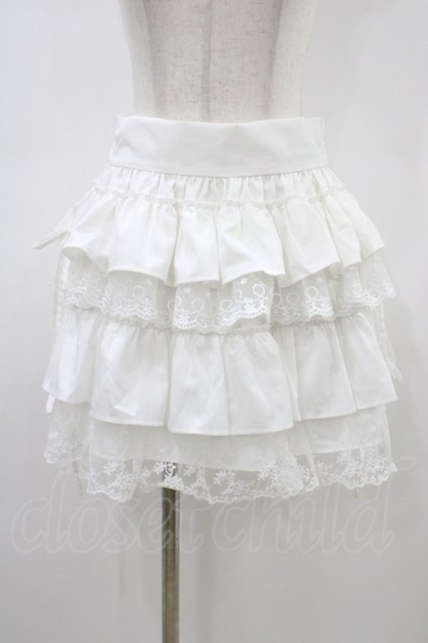 画像1: Whinny / サイコープリプリスカート  ホワイト H-26-03-15-033-PU-SK-KB-ZH (1)