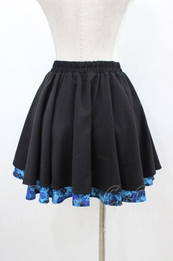 画像2: NieR Clothing / ZIPスカート  黒×青 H-26-03-15-035-PU-SK-KB-ZH (2)