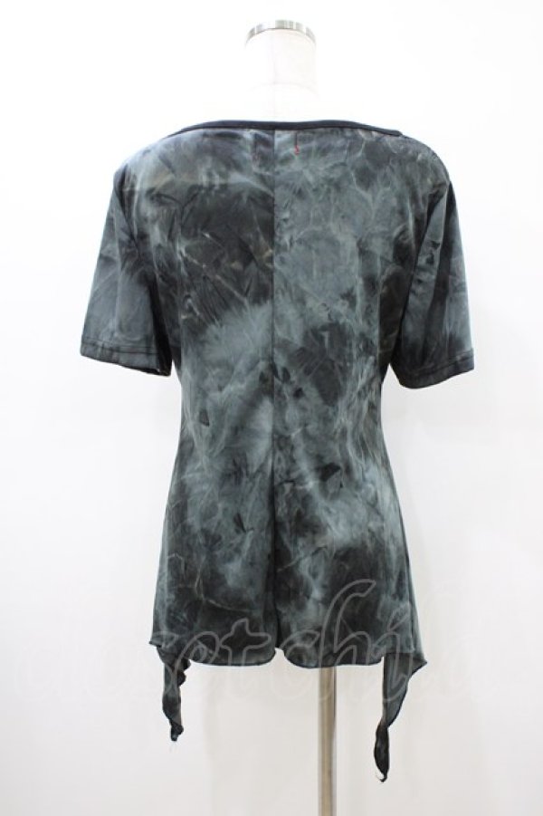 画像2: ACDC RAG / サイドロングTシャツ  グレー×ブラック H-26-03-15-043-PU-TO-KB-ZH (2)