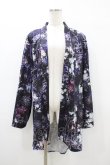 画像1: NieR Clothing / プリント羽織  和柄九尾/黒 H-26-03-15-044-PU-TO-KB-ZH (1)