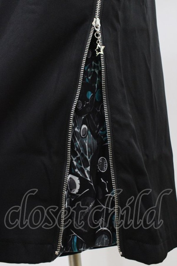 画像4: NieR Clothing / 2WAY SIDE ZIP PANTS  黒×シエル H-26-03-15-005-PU-PA-KB-ZH (4)