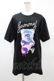 画像1: LISTEN FLAVOR / Gummy Bear Tシャツ  ブラック H-26-03-15-048-PU-TO-KB-ZH (1)