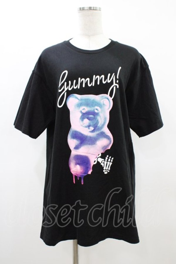 画像1: LISTEN FLAVOR / Gummy Bear Tシャツ  ブラック H-26-03-15-048-PU-TO-KB-ZH (1)