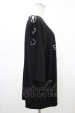 画像3: LISTEN FLAVOR / ツートンベショルダーリングアシメトップス  ブラック×ホワイト H-26-03-15-052-PU-TO-KB-ZH (3)