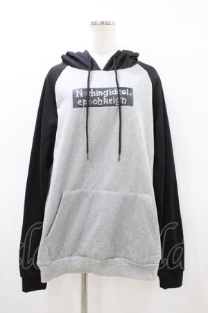 画像: NieR Clothing / うさ耳フードプルパーカー  黒×グレー H-26-03-15-055-PU-TO-KB-ZH