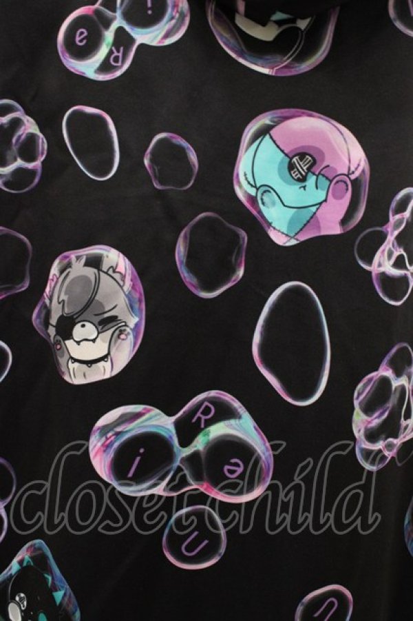 画像3: NieR Clothing / 防寒プリントプルパーカー  黒 H-26-03-15-058-PU-TO-KB-ZH (3)