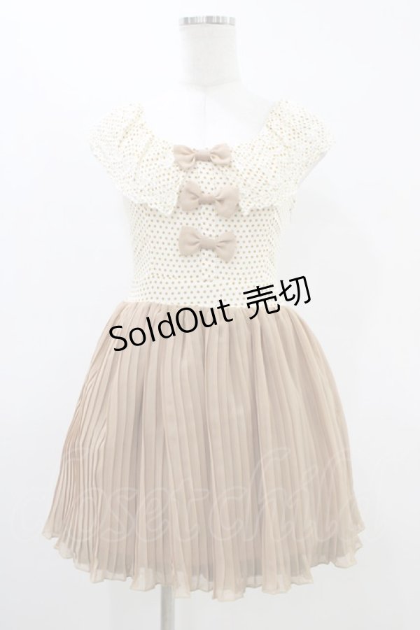 画像1: LIZ LISA / ドット切替ワンピース Free オフ/ブラウン H-26-03-15-1032-LO-OP-NS-ZH (1)