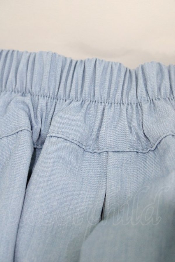 画像4: axes femme / 編み上げプリーツキュロット M ブルー H-26-03-15-1004-AX-PA-NS-ZH (4)