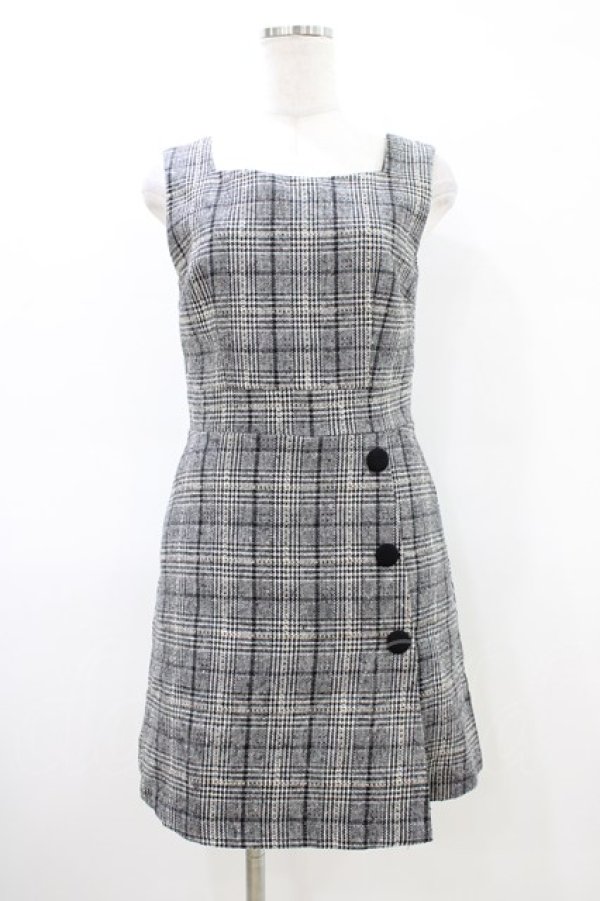 画像1: LODISPOTTO / チェックワンピース S ブラック H-26-03-15-1033-LO-OP-NS-ZH (1)