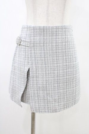 画像: evelyn / ツイードスカパン Free オフ/グレー H-26-03-15-1005-LO-SK-NS-ZH