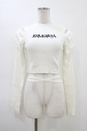 画像: Ank Rouge / ウエストクロスリブトップス M オフ H-26-03-15-1038-CA-TO-NS-ZH